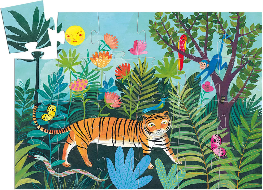Siluettpusle "The tiger's walk" 24 tk-008 Jigsaw Puzzles-Brain Games OÜ