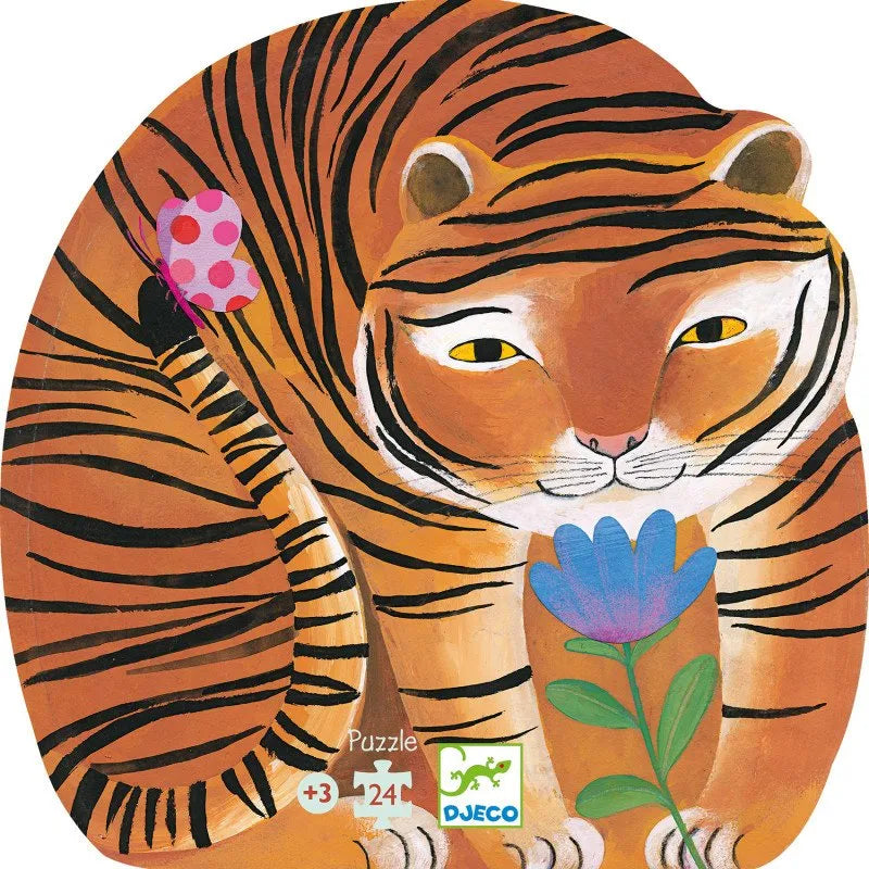 Siluettpusle "The tiger's walk" 24 tk-008 Jigsaw Puzzles-Brain Games OÜ