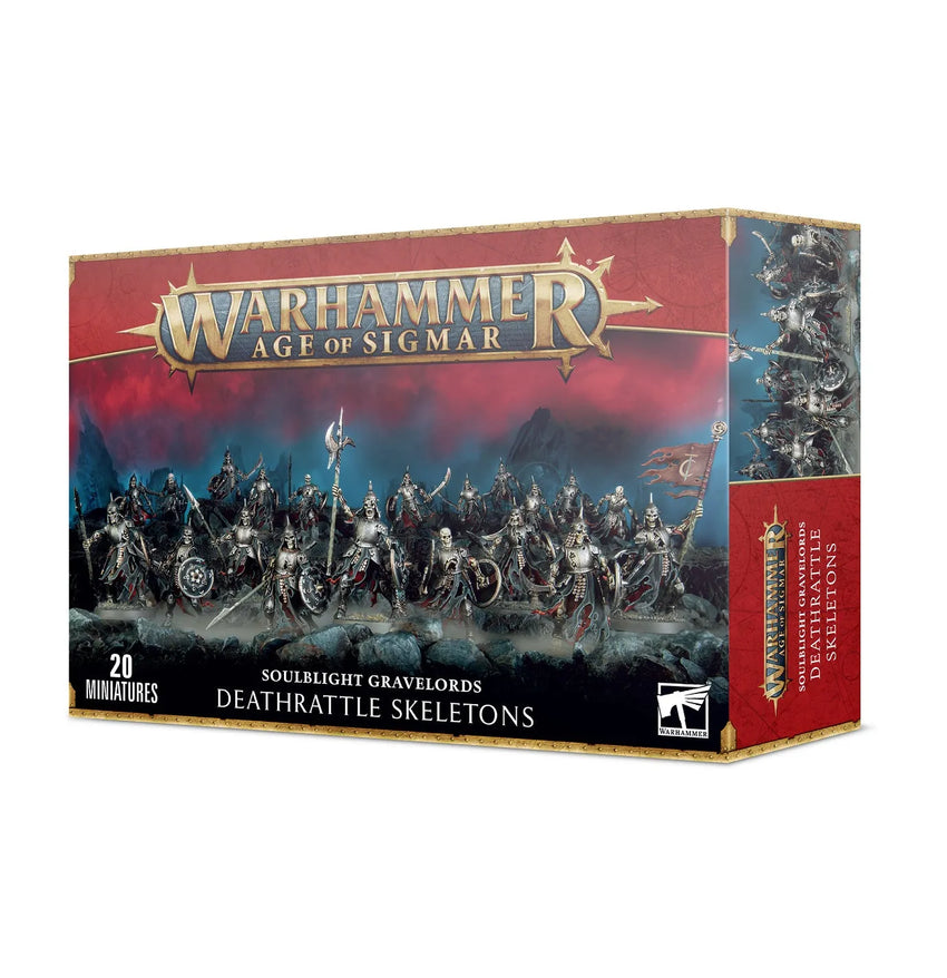 Soulblight Gravelords: Deathrattle Skeletons-003 Miniature Gaming-Brain Games OÜ
