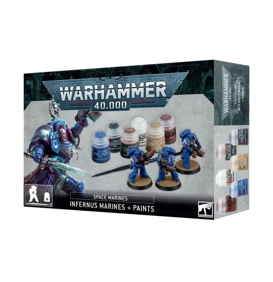 Space Marines: Infernus Marines + Paints Set-003 Miniature Gaming-Brain Games OÜ