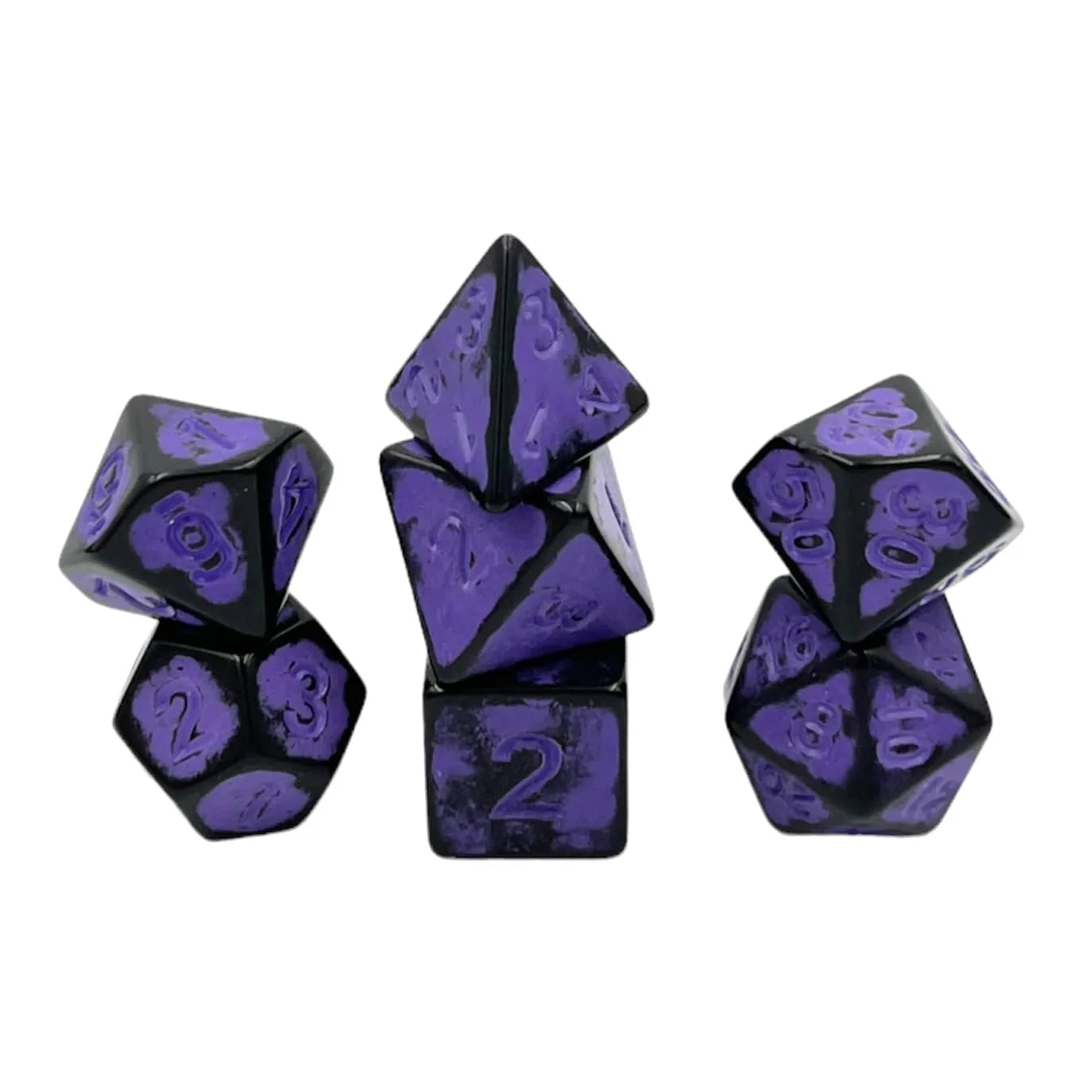 Täringukomplekt Antik Dark Knight: Purple (7)-104 Accessories-Brain Games OÜ