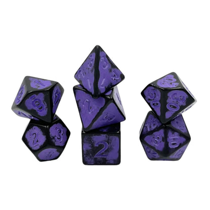 Täringukomplekt Antik Dark Knight: Purple (7)-104 Accessories-Brain Games OÜ