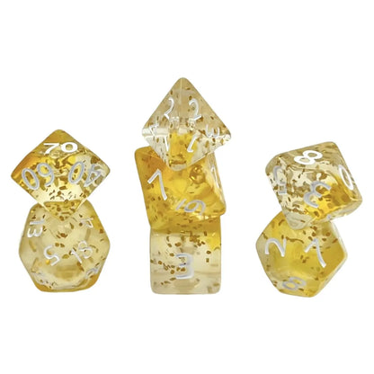 Täringukomplekt Confetti: Yellow Sulfer (7)-104 Accessories-Brain Games OÜ