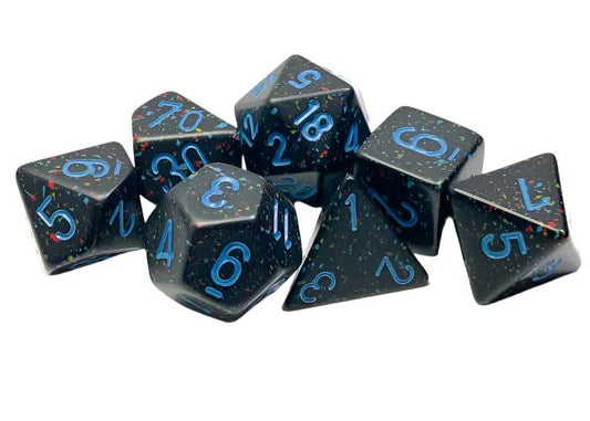 Täringukomplekt Speckled Blue Stars (7)-004 Accessories-Brain Games OÜ