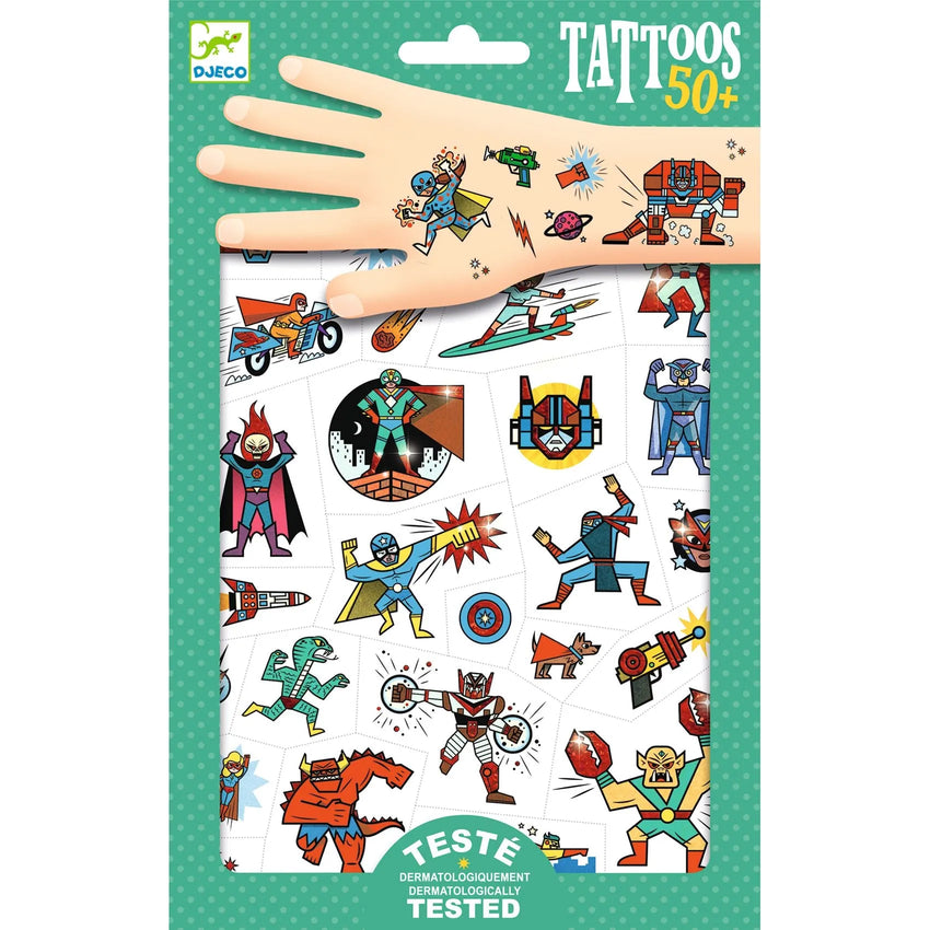 Tätoveeringud "Heroes vs villains"-010 Toys-Brain Games OÜ