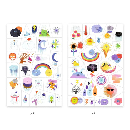 Tätoveeringud "Weather emojis"-010 Toys-Brain Games OÜ