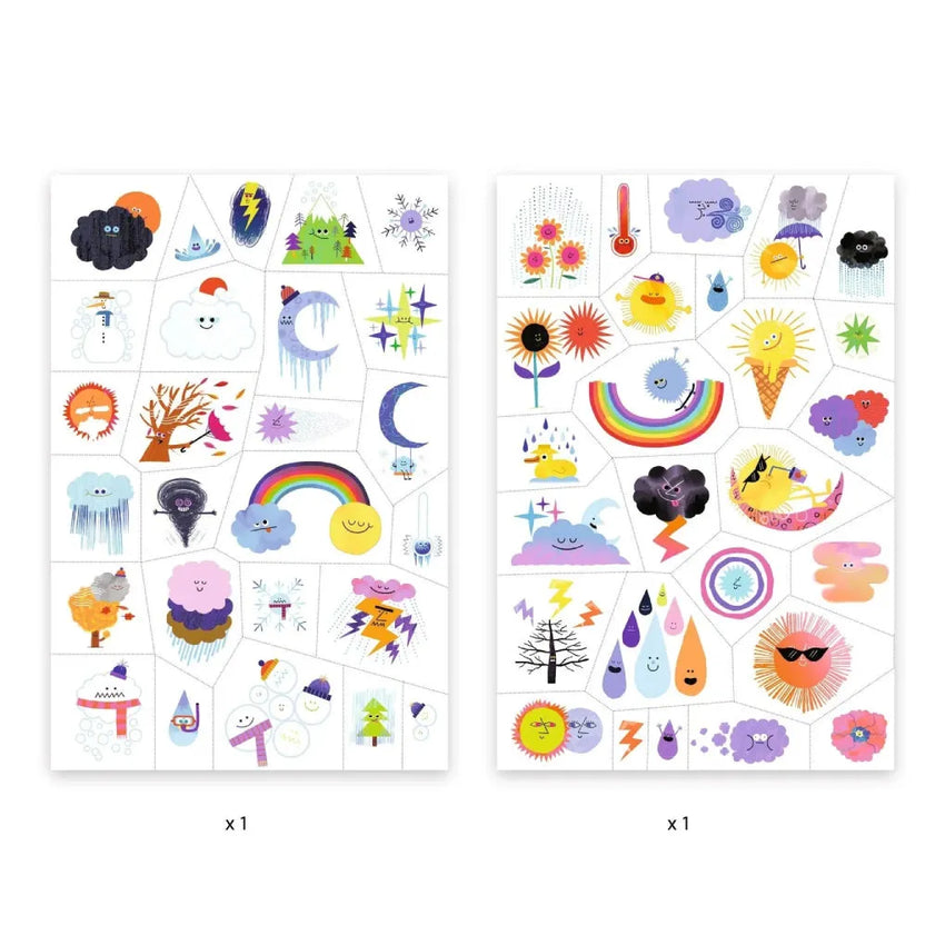 Tätoveeringud "Weather emojis"-010 Toys-Brain Games OÜ