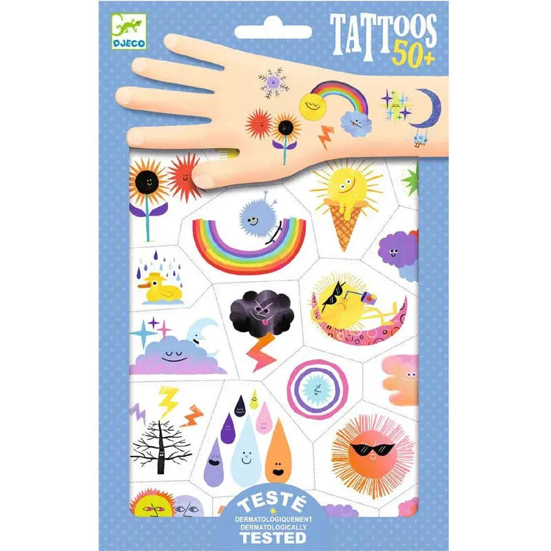 Tätoveeringud "Weather emojis"-010 Toys-Brain Games OÜ