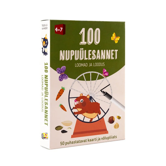Tegevuskaardid 100 nupuülesannet - Loomad ja loodus