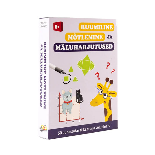 Tegevuskaardid Ruumiline mõtlemine ja mäluharjutused