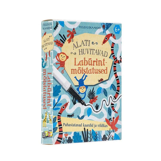 Tegevuskaardid. Labürintmõistatused-Lastemängud-Brain Games OÜ
