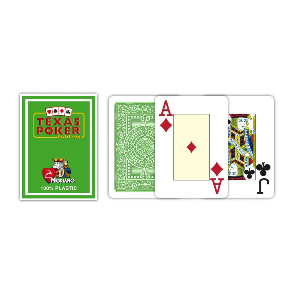 Texas Poker kaardid (jumbo, heleroheline)-105 Poker Sets-Brain Games OÜ