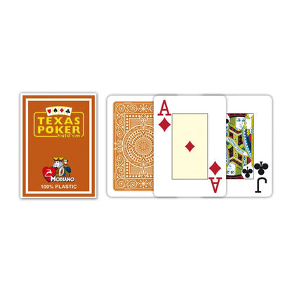 Texas Poker kaardid (jumbo, pruun)-105 Poker Sets-Brain Games OÜ