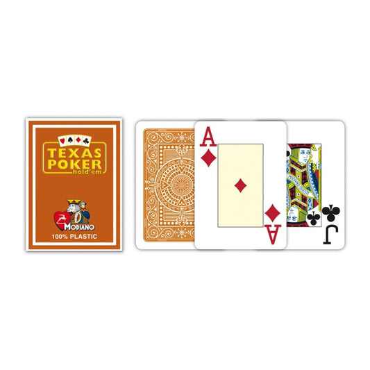 Texas Poker kaardid (jumbo, pruun)-105 Poker Sets-Brain Games OÜ