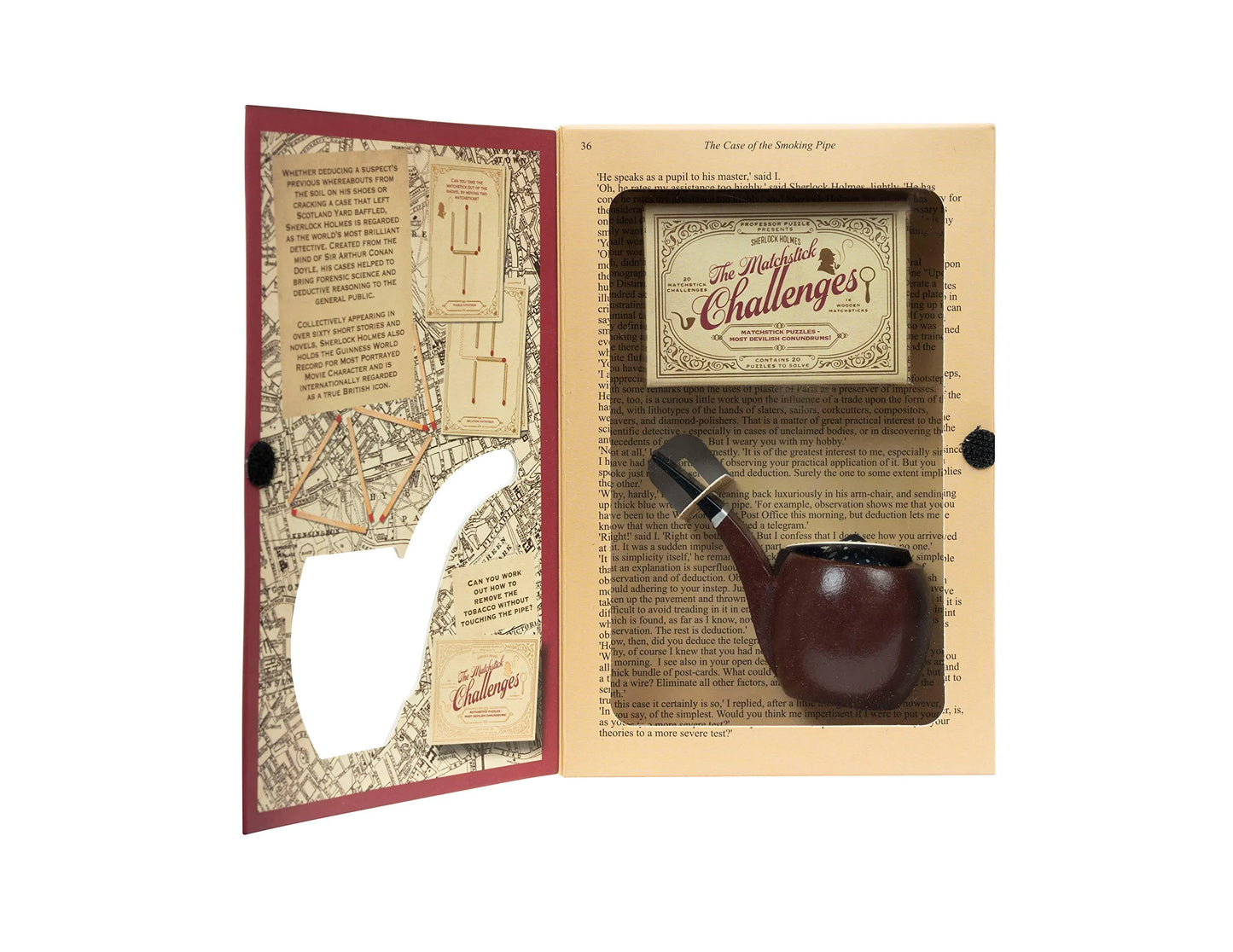 The Case of the Smoking Pipe - Sherlock Holmes-w011 WHSX Creativity & Brain Teasers-Brain Games OÜ