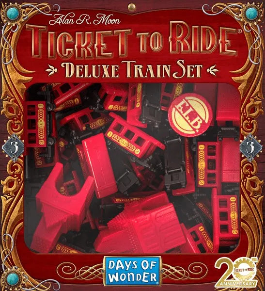 Ticket To Ride Deluxe Train Set (Punane)-Strateegiamängud-Brain Games OÜ