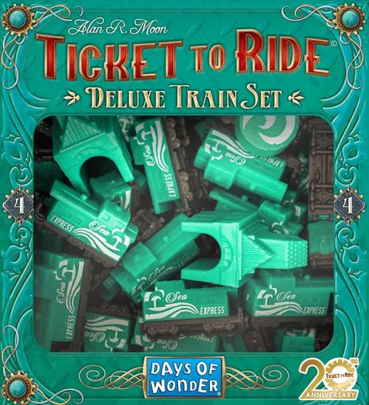 Ticket To Ride Deluxe Train Set (Roheline)-Strateegiamängud-Brain Games OÜ
