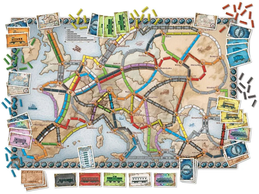 Ticket To Ride: Europe ENG-001 Board / Card Games-Brain Games OÜ
