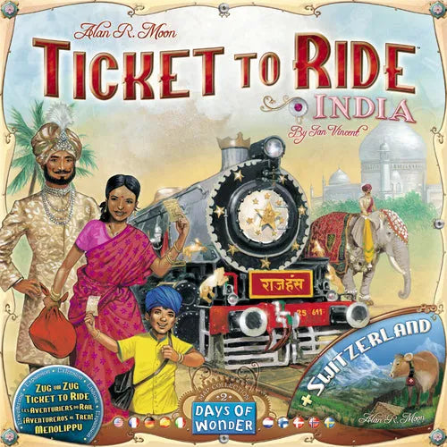 Ticket to Ride Map Collection 2: India & Switzerland-001 Board / Card Games-Brain Games OÜ