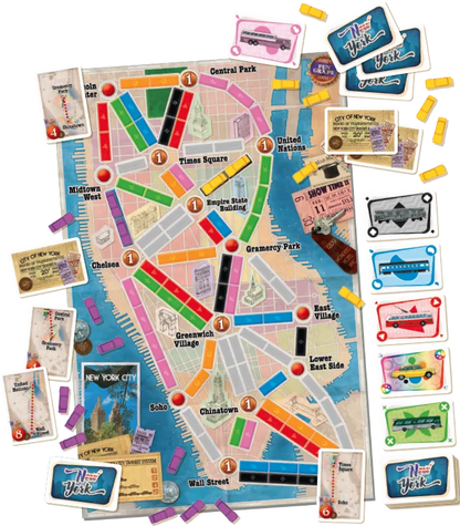 Ticket To Ride New York-001 Board / Card Games-Brain Games OÜ