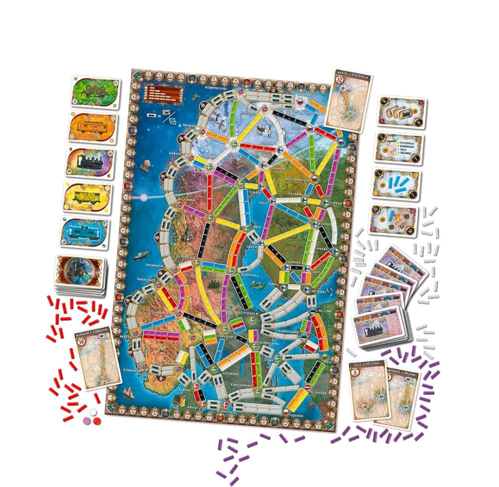 Ticket to Ride: Northern Lights-w001 WHSX Board / Card Games-Brain Games OÜ