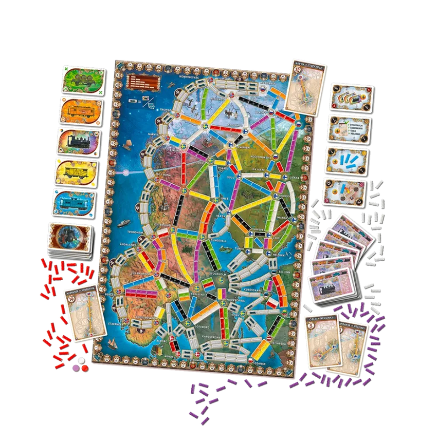 Ticket to Ride: Northern Lights-w001 WHSX Board / Card Games-Brain Games OÜ