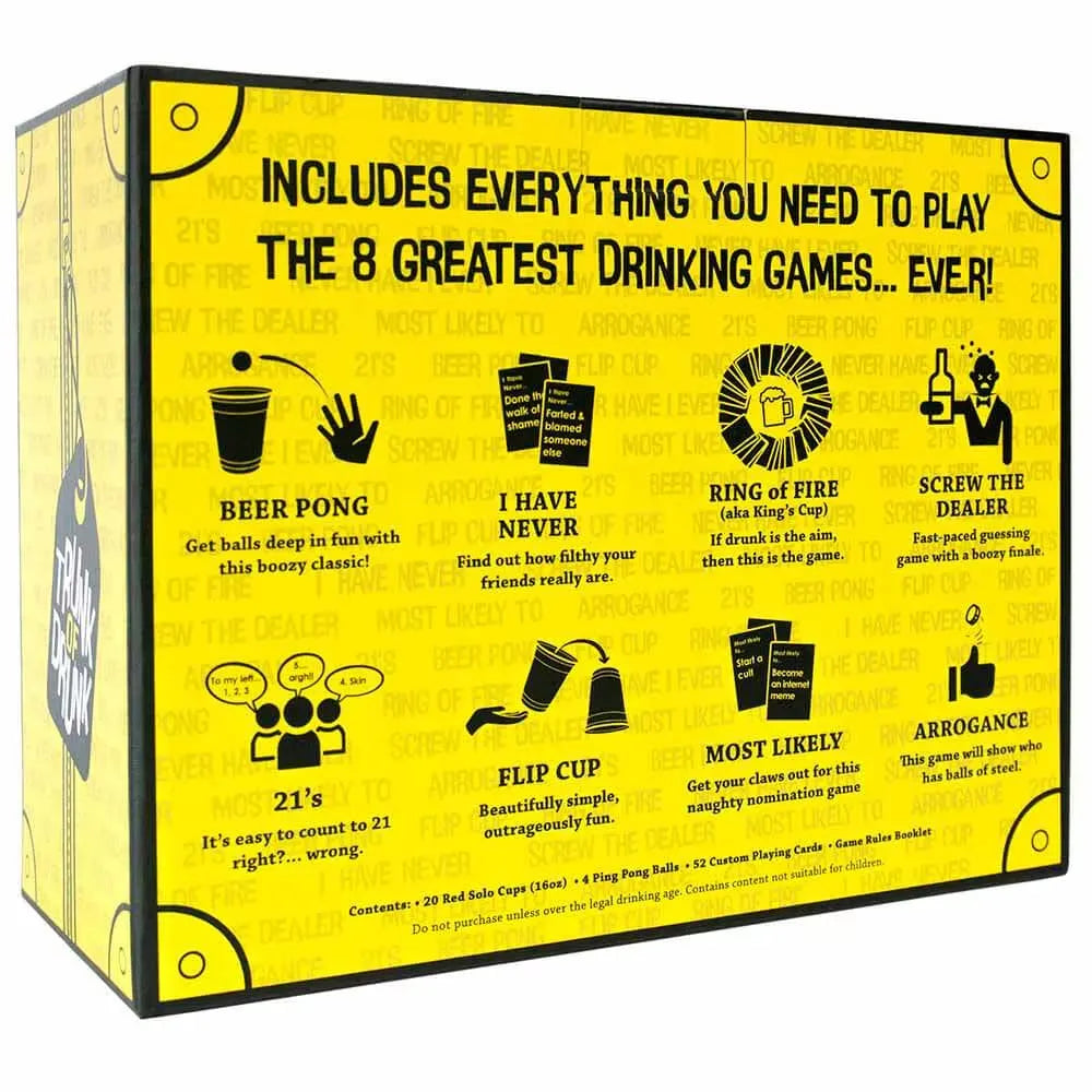 Trunk of Drunk - 8 Greatest Drinking Games-101 Board / Card Games-Brain Games OÜ