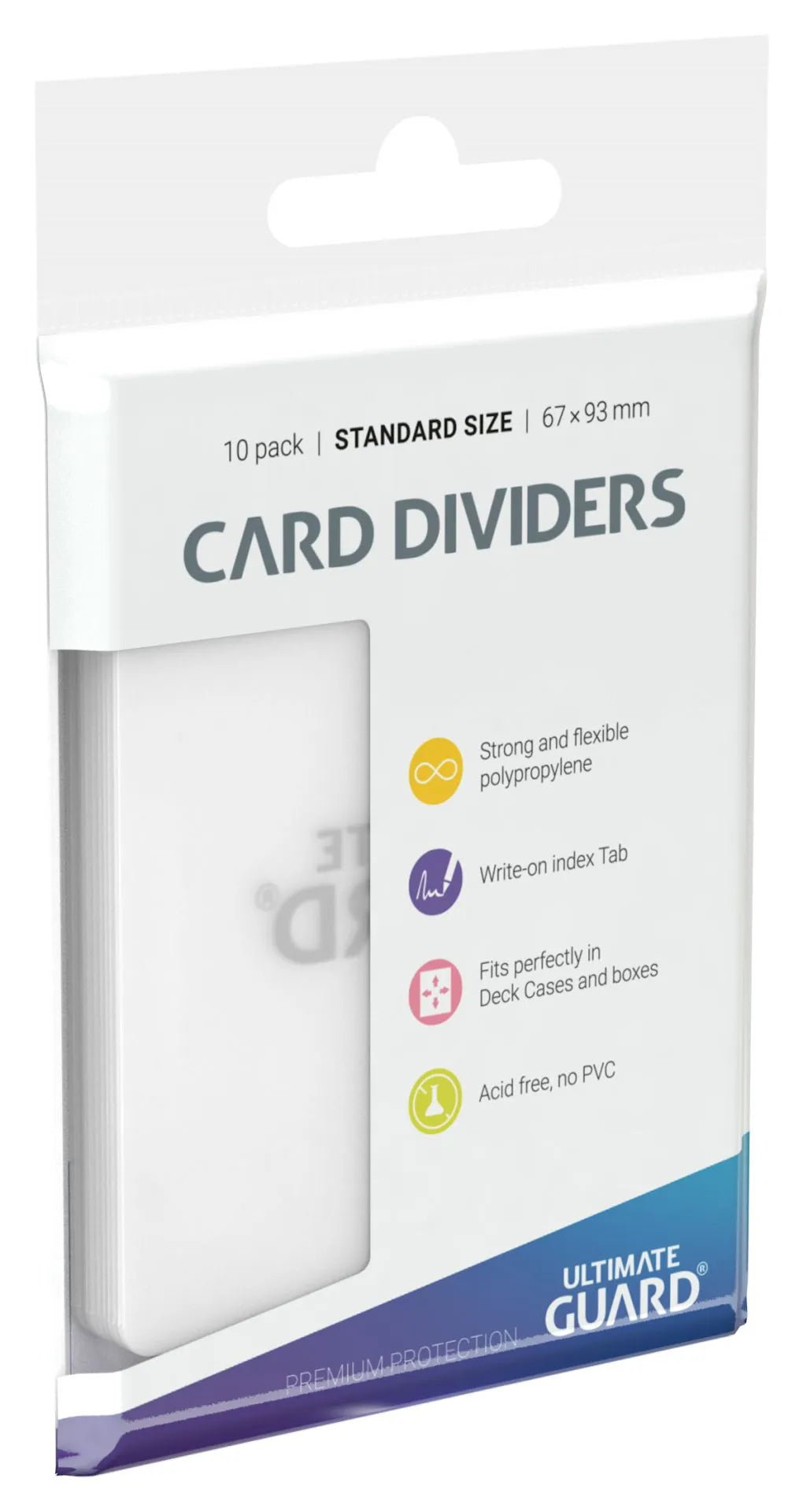 Ultimate Guard Card Dividers Standard Size Transparent (10)-Tarvikud-Brain Games OÜ