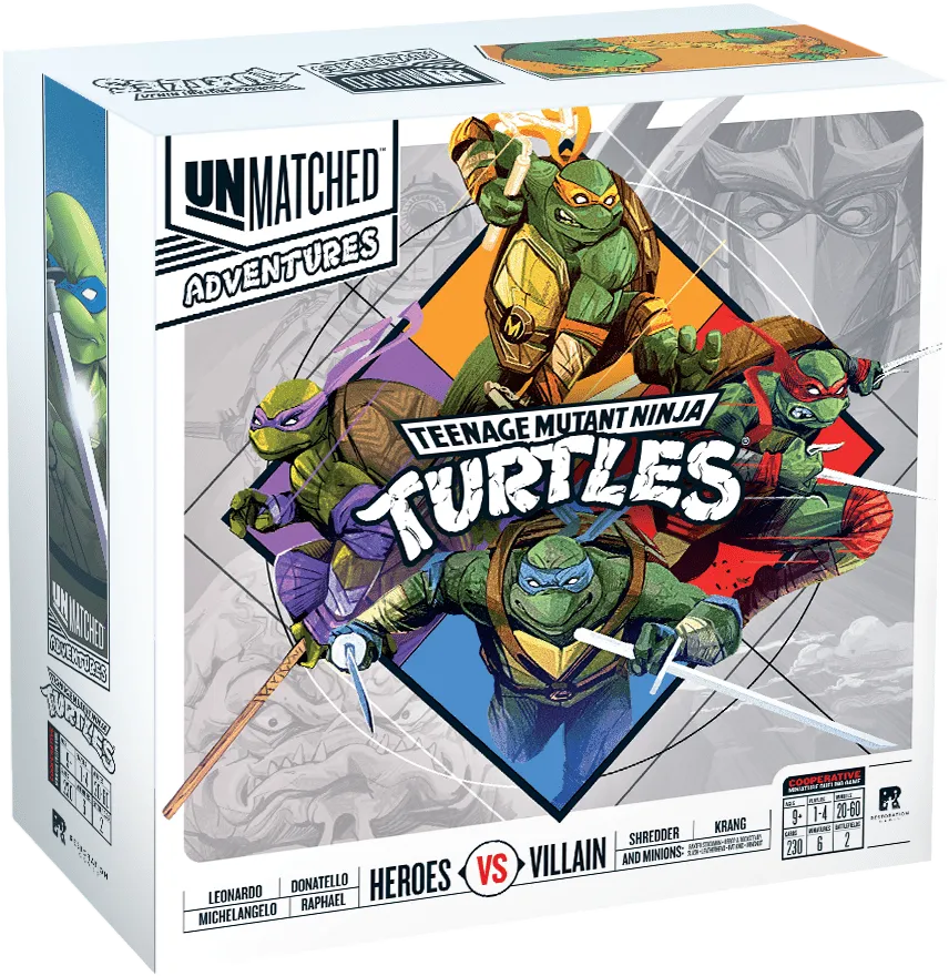 Unmatched Adventures: Teenage Mutant Ninja Turtles-w001 WHSX Board / Card Games-Brain Games OÜ