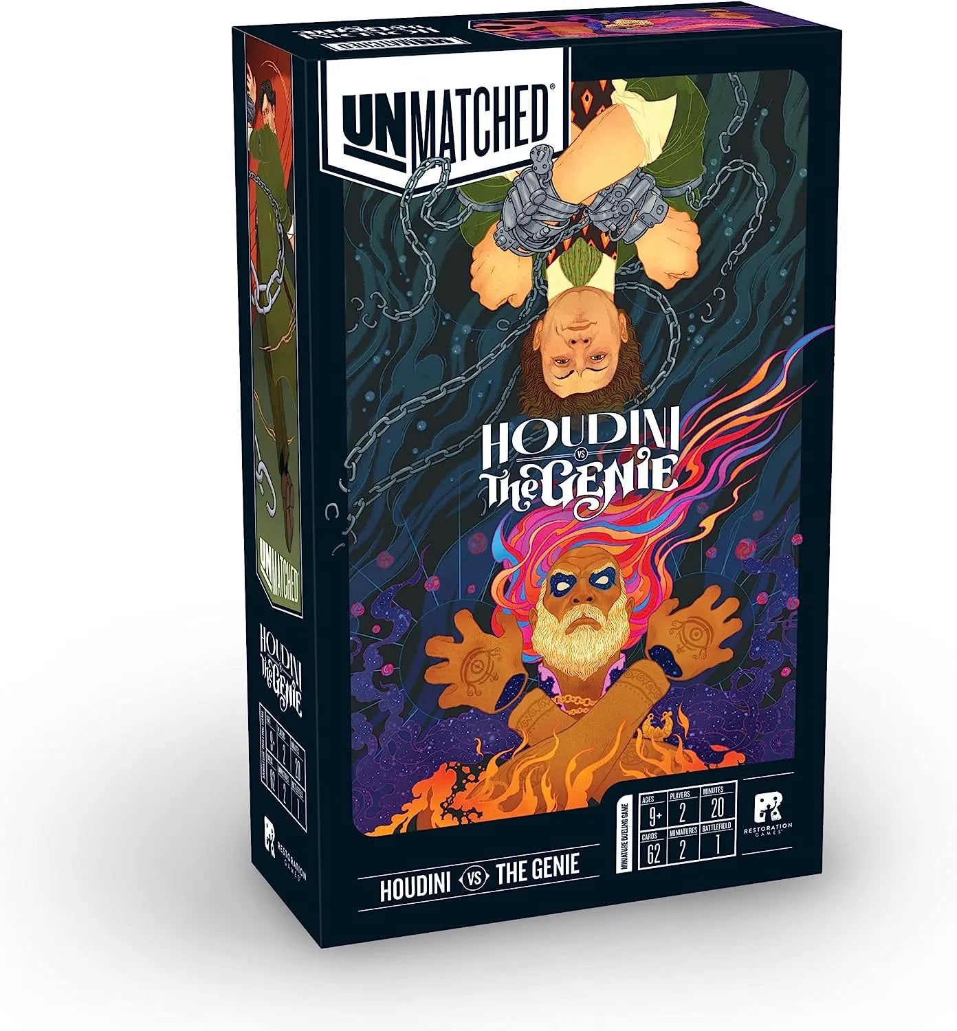 Unmatched: Houdini vs. the Genie-w001 WHSX Board / Card Games-Brain Games OÜ
