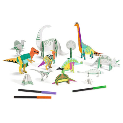 Värvi-Ehita-Mängi "Dinosaurs"-010 Toys-Brain Games OÜ