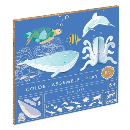 Värvi-Ehita-Mängi "Sea life"-011 Creativity & Brain Teasers-Brain Games OÜ