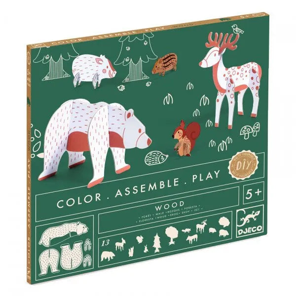 Värvi-Ehita-Mängi "Wood"-010 Toys-Brain Games OÜ
