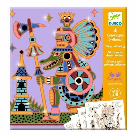 Värvimislehed "Animal warriors"-Lastemängud-Brain Games OÜ