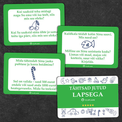 Vestluskaardid "Tähtsad jutud lapsega"-Seltskonnamängud-Brain Games OÜ