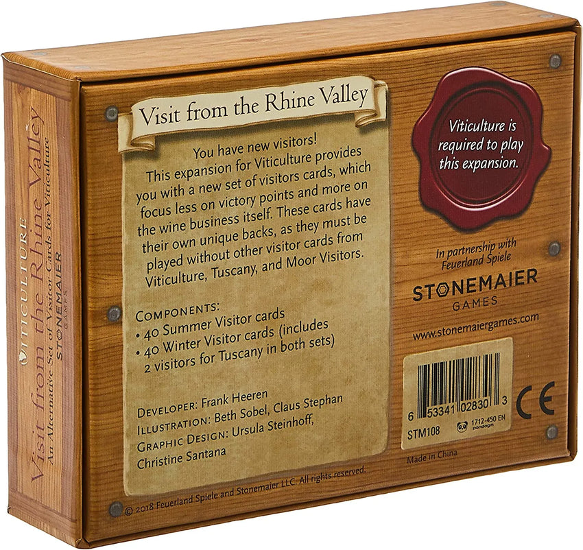 Viticulture Visit from Rhine Valley Expansion-101 Board / Card Games-Brain Games OÜ
