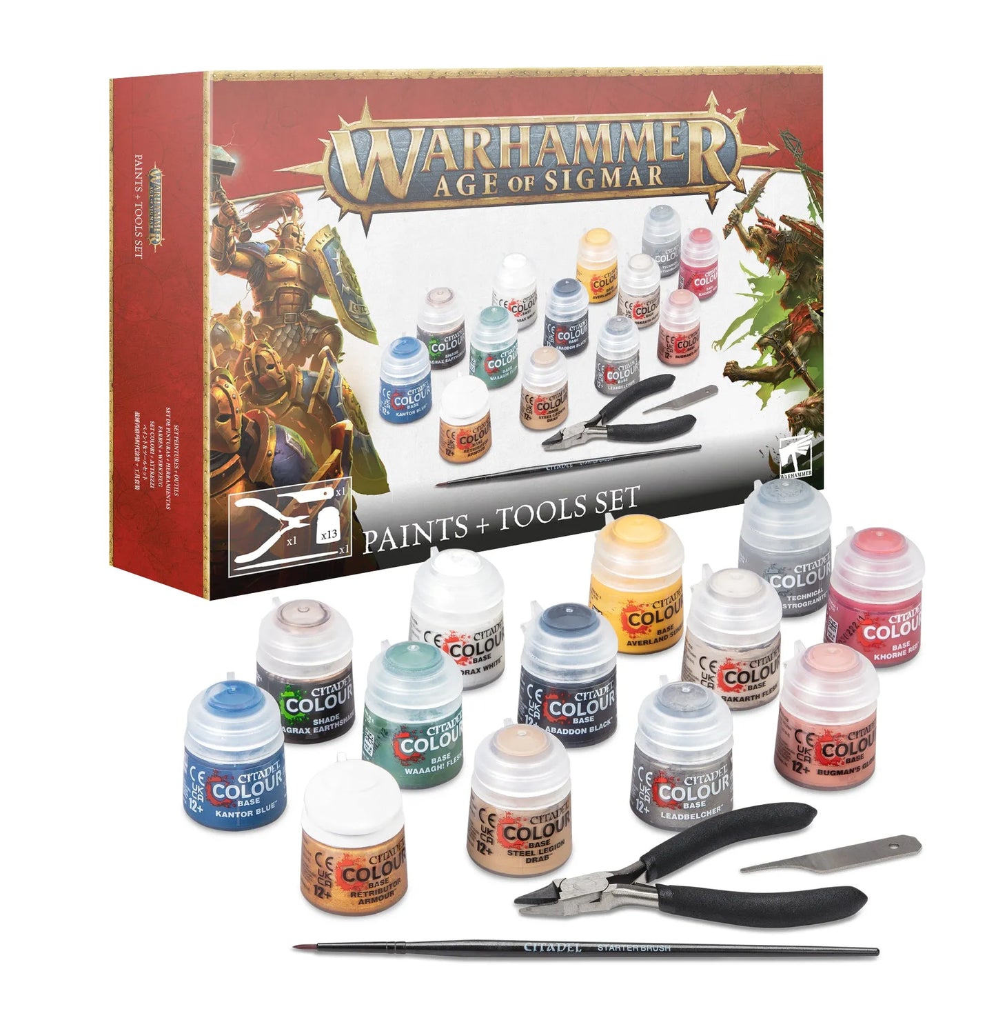 Warhammer Age of Sigmar: Paint + Tools Set-003 Miniature Gaming-Brain Games OÜ