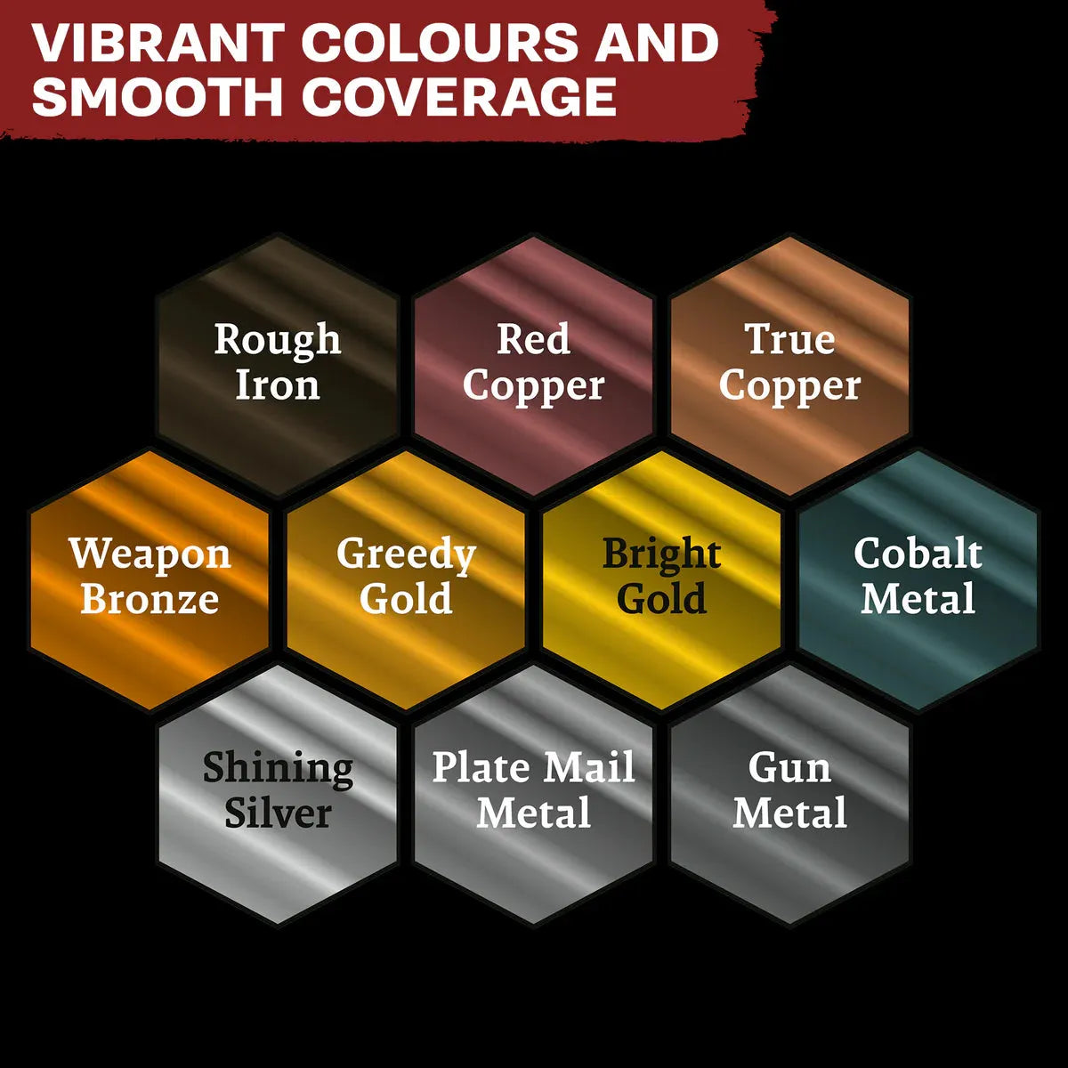 Warpaints Fanatic: Metallics Set-103 Miniature Gaming-Brain Games OÜ