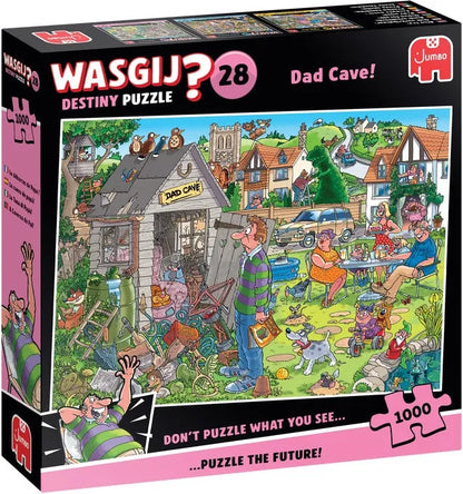 Wasgij Destiny 28 - Dad Cave! (1000 pieces)-108 Jigsaw Puzzles-Brain Games OÜ