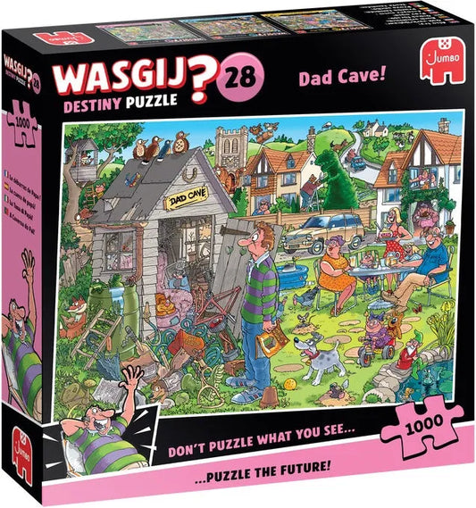 Wasgij Destiny 28 - Dad Cave! (1000 pieces)-108 Jigsaw Puzzles-Brain Games OÜ