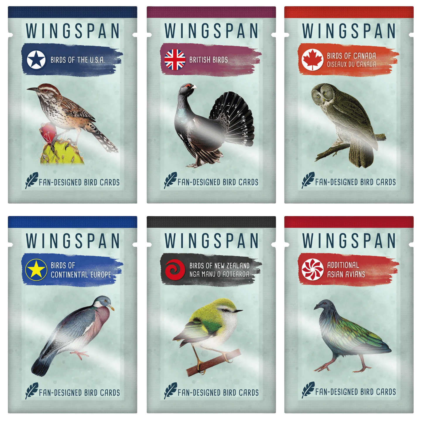 Wingspan Fan-Designed Card Packs: Set 1-101 Board / Card Games-Brain Games OÜ