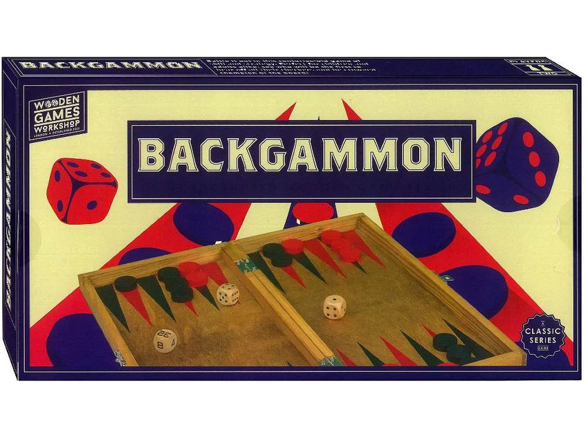 Wooden Games Workshop "Backgammon"-w001 WHSX Board / Card Games-Brain Games OÜ