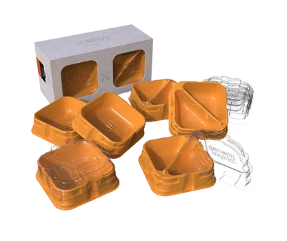 X-Trayz - Orange Set (3+3)-104 Accessories-Brain Games OÜ