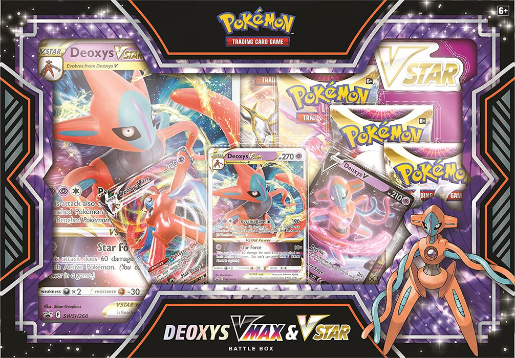 Pokemon Deoxys & Zeraora Vmax Vstar Battle Box