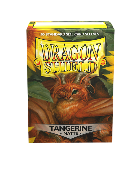 Dragon Shield Sleeves - Matte Tangerine