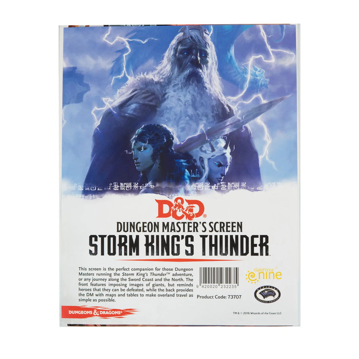 D&D 5th DM Screen Storm King's Thunder