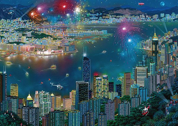 Pusle "Fireworks over Hong Kong" 1000 tk